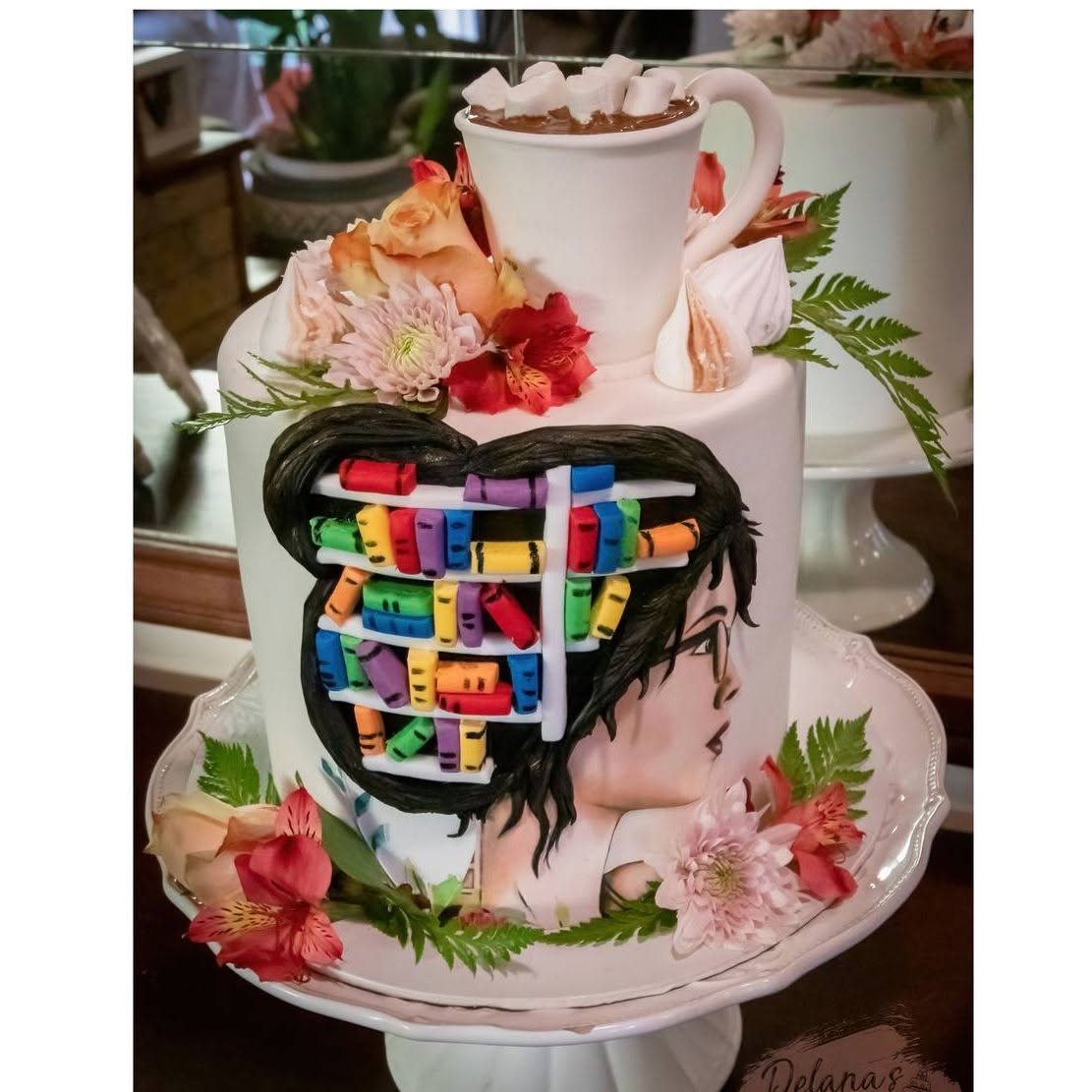 Colourful Rubik themed cake